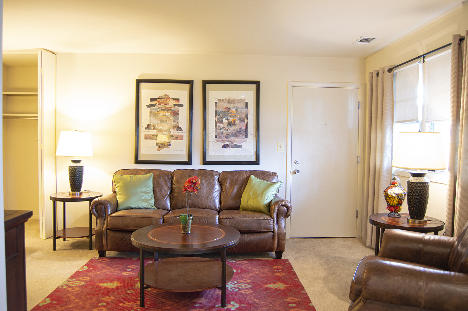 Modern Living Room at Wellington Gate Apartments, Maryland